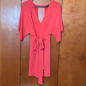 Coral Summer Short Romper